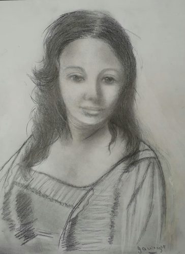 Graphite powder and pencil.